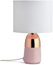 Argos Home Duno Touch Table Lamp - Copper & Pink - thumbnail 2