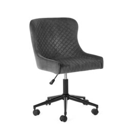 Julian Bowen Luxe Fabric Office Chair - Grey - thumbnail 2