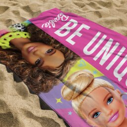 Barbie Be Unique Towel - Multicoloured - 70x140cm - thumbnail 1