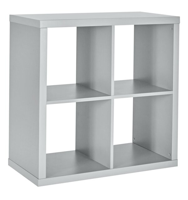 Habitat Squares Plus 4 Cube Storage Unit - Grey - image 1