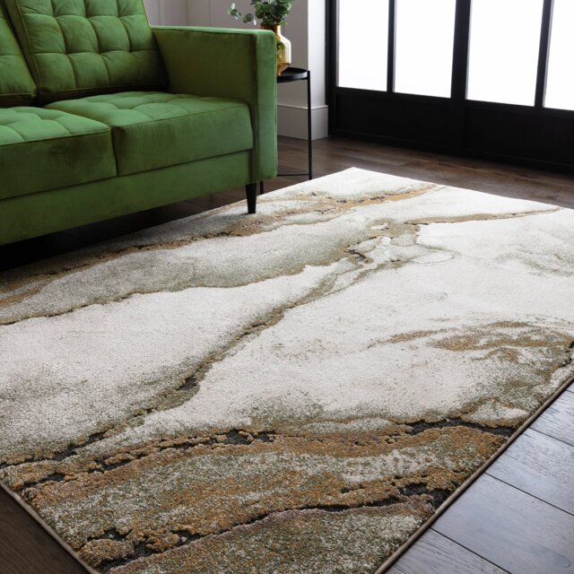 Asiatic Mirage Oasis Green Short Pile Rug - 160x230cm - image 1