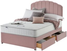 Silentnight Middleton Double 4 Drawer Divan Bed - Pink