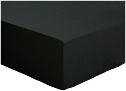 Habitat Easycare Plain Black Fitted Sheet - Kingsize