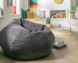 Kaikoo Ayrton Cord Beanbag - Grey - thumbnail 2