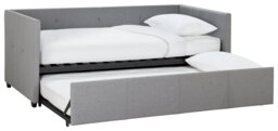 Argos Home Tamara Trundle Day Bed with 2 Mattresses - Grey