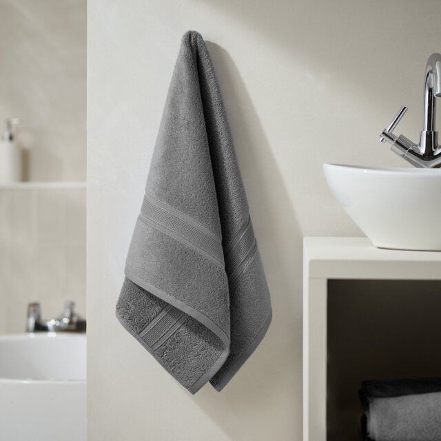 Habitat Supersoft Hand Towel - Slate - image 1