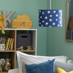 Argos Home Kids Navy Little Star Lampshade - 25cm