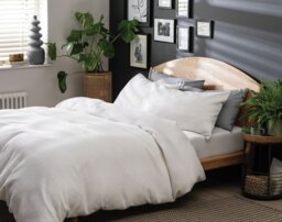 Habitat Cotton Waffle Plain White Bedding Set - Kingsize - thumbnail 1