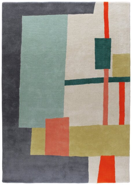 Habitat Quentin Abstract Wool Shaggy Rug - 170x240cm - image 1