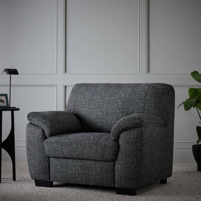 Argos Home Milano Fabric Armchair - Charcoal - image 1