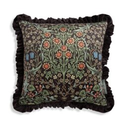 Habitat x Morris & Co. Blackthorn Velvet Cushion - Green