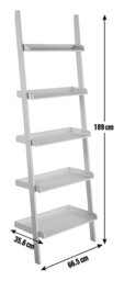Habitat Jessie Ladder Shelf - Black - thumbnail 2