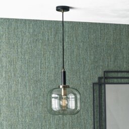 Pacific Florence Glass Pendant Light - Black - thumbnail 1