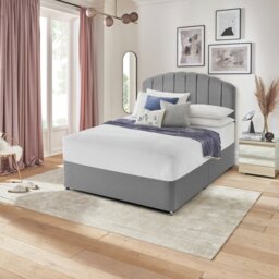 Silentnight Kingsize Divan Bed Base - Light Grey - thumbnail 2