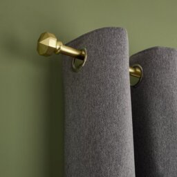 Argos Home Extendable Metal Octagon Gold Curtain Pole - 165 - 300cm - thumbnail 2