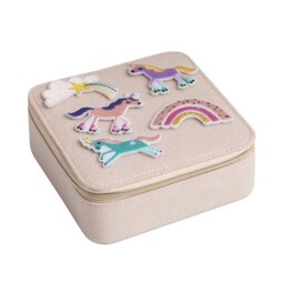 Argos Home Fabric Small Unicorn Kids Jewellery Box - thumbnail 1