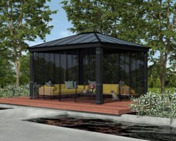 Palram Canopia Dallas 4 Piece Gazebo Netting Set 12 x 14ft - thumbnail 2