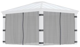 Palram Canopia Dallas 4 Piece Gazebo Netting Set 12 x 14ft - thumbnail 1