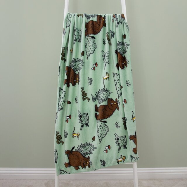 The Gruffalo Fleece Throw - Sage - 150x100cm - image 1