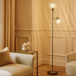 Argos Home Piper Father & Child Floor Lamp - Brass - thumbnail 1