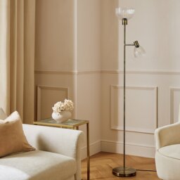 Argos Home Piper Father & Child Floor Lamp - Brass - thumbnail 2