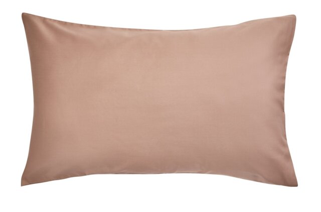 Habitat 400TC Standard Plain Pillowcase Pair - Mocha - image 1