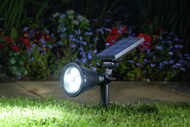 Smart Solar White Solar Spot Lights - Set of 2 - image 1
