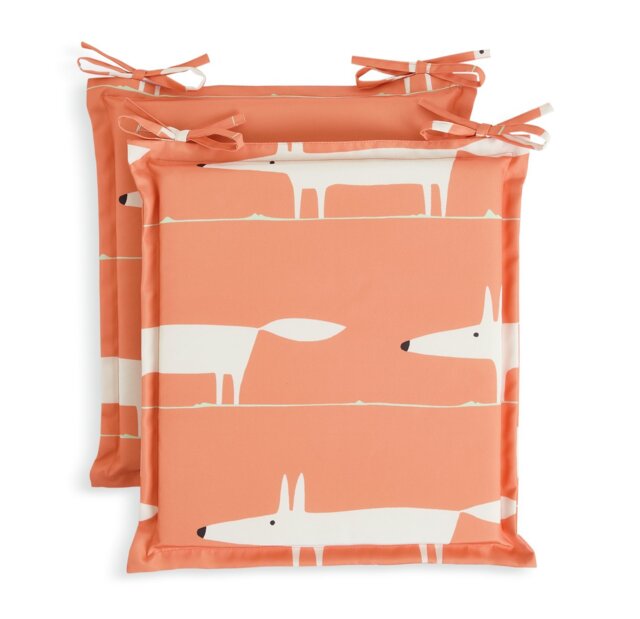 Habitat x Scion Pack of 2 Mr Fox Garden Chair Cushions - image 1