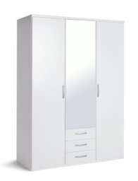 Argos Home Hallingford 3 Door 3 Drawer Wardrobe-White Gloss