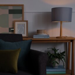 Argos Home Light Blue Easy Fit Drum Lampshade - 30cm - thumbnail 2