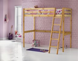Argos Home Kaycie High Sleeper Single Bed Frame - Pine - thumbnail 1