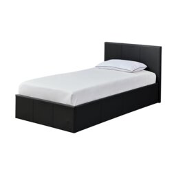Argos Home Lavendon Single Side Open Ottoman Bed Frame-Black - thumbnail 1