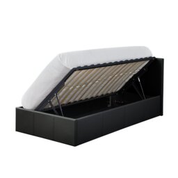 Argos Home Lavendon Single Side Open Ottoman Bed Frame-Black - thumbnail 2