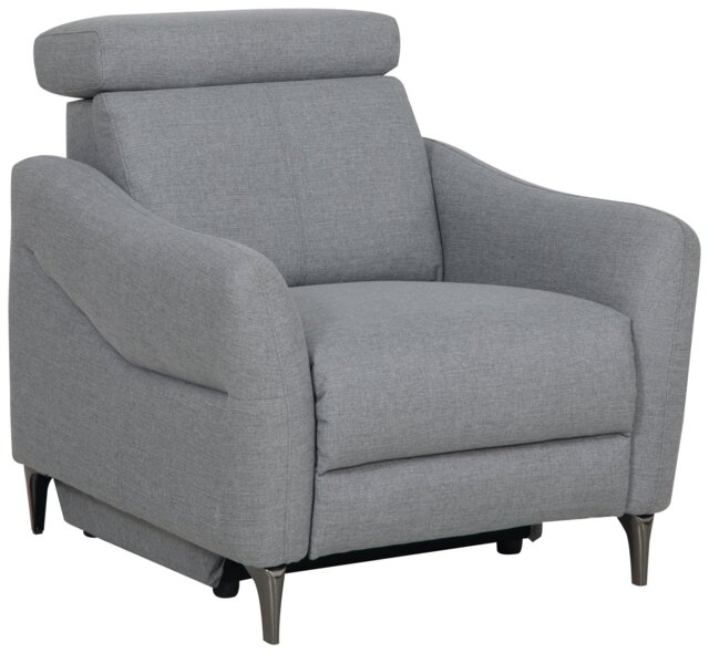 Argos Home Elias Fabric Recliner Chair - Grey - image 1