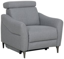 Argos Home Elias Fabric Recliner Chair - Grey - thumbnail 1
