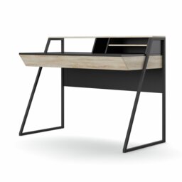 Dorel Salcombe Desk - Black & Oak - thumbnail 2
