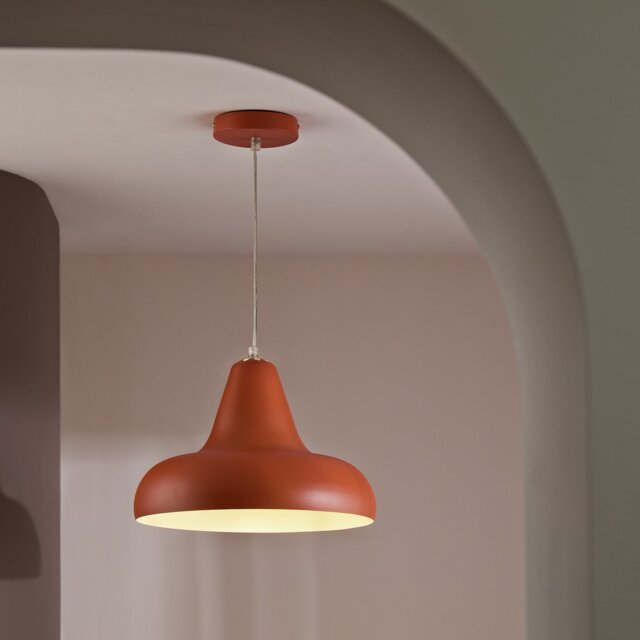 Habitat Aerial Metal Pendant Light - Burnt Orange - image 1