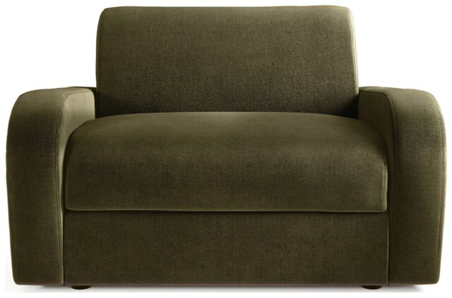 Jay-Be Deco Fabric Love Chair Sofa Bed - Sage Green - image 1