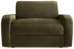 Jay-Be Deco Fabric Love Chair Sofa Bed - Sage Green - thumbnail 1