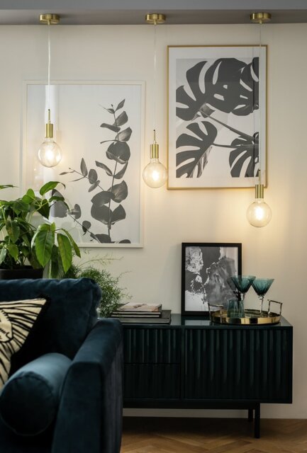 Habitat Lockie Brushed Brass Pendant Ceiling light - Gold - image 1