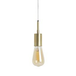 Habitat Lockie Brushed Brass Pendant Ceiling light - Gold - thumbnail 2