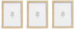 Habitat Oak Effect Wooden 3 Pack Picture Frame - Mixed Sizes - thumbnail 2
