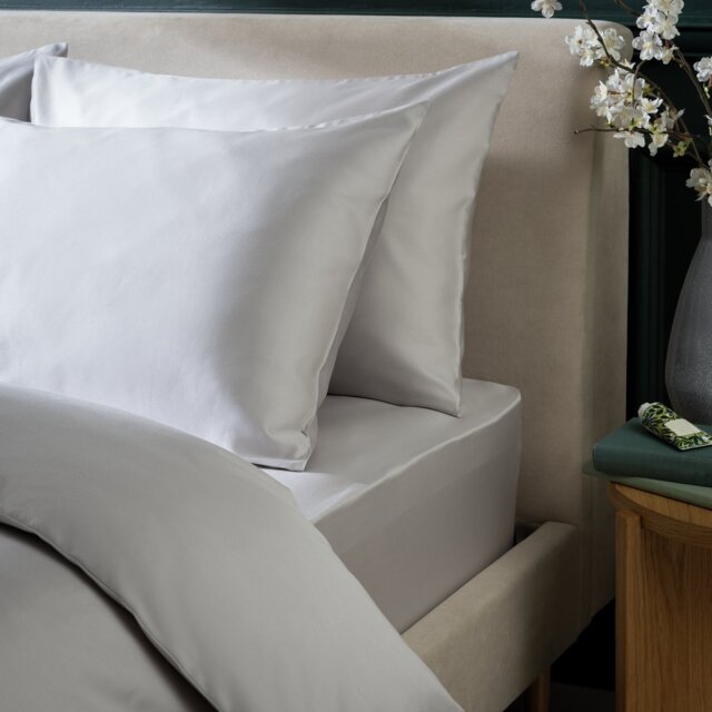 Habitat Cotton 800 TC Standard Pillowcase Pair - Grey - image 1