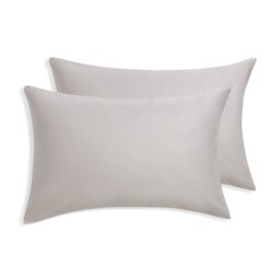 Habitat Cotton 800 TC Standard Pillowcase Pair - Grey - thumbnail 2