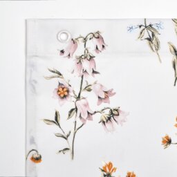 Argos Home Bee Print Shower Curtain - White - thumbnail 2