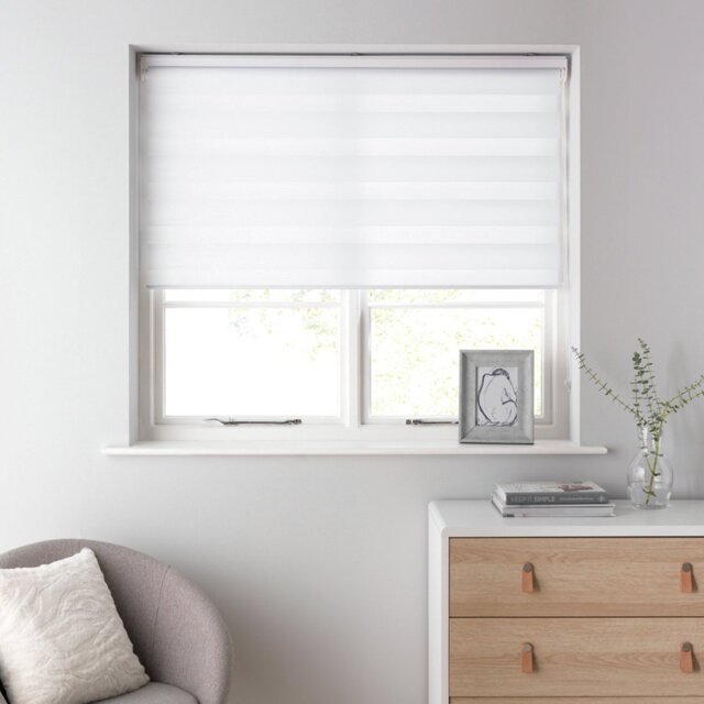 Habitat Day and Night White Roller Blind - 180cm - image 1