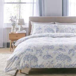 Argos Home Cow Parsley Blue & White Bedding Set - Single