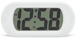 Acctim Silicone Digital LCD Alarm Clock - White - thumbnail 1