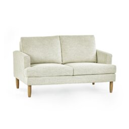 Julian Bowen Daisy Fabric 2 Seater Sofa Metal Feet - Beige - thumbnail 2
