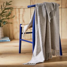 Habitat Woven Throw - Natural - 125x150cm - thumbnail 1
